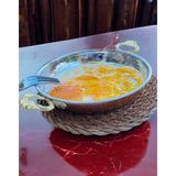 Renk Yapı Rüyası Yumurta Sahanı, Yumurta Tavası, Bakır Sahan, El Yapımı Bakır Tava, Sote Tavası - 22 CM