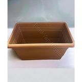 Renk Yapı Saksı, Küçük Saksı, Balkon, Teras, Bahçe Için Saksı 5lt Toprak Renk, 30*19*18 - 4 Adet - 30 cm