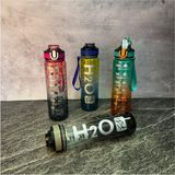 Renkli 1 Litre Polikarbon Suluk, Hafif ve Dayanıklı Taşıma Çözümü - Seçenek 1 - Açık Beyaz - Gri