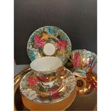 Renkli 2 Kişilik Kahve Fincan Takımı, Şık ve Kullanışlı Tasarım - Seçenek 1