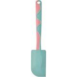 Renkli 25 cm Spatula, Pembe ve Turkuaz, Mutfak Gereci - Seçenek 1 - Ahşap - Ceviz