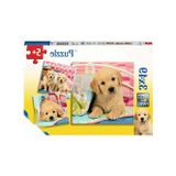Renkli 3X49 Parça Köpek Temalı Puzzle – 3 Yaş Ve Üzeri