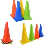 Renkli 5'li Antreman Hunisi Seti, 30 Cm, Çok Renkli, Spor ve Egzersiz Için Uygun - Açık Beyaz - Gri