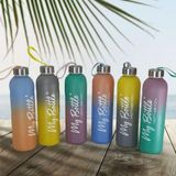 Renkli 750 ml Motivasyon Cam Su Matarası HK2707