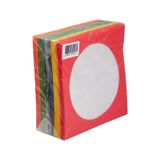 Renkli 80 Gr CD - Dvd Zarfı 100 Lü Pencereli Paket (Kırmızı Sarı Yeşil)