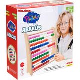 Renkli Ahşap Abaküs, Eğlenceli Öğrenme ve Gelişim Seti - Seçenek 1 - Açık Beyaz - Gri