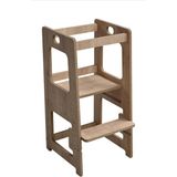 Renkli Ahşap Çocuk Gelişim ve Öğrenme Kulesi 100 cm - Seçenek 1 - Ahşap - Ceviz