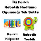 Renkli Ahşap Kılçıklar ve Robotik Set, Eğlenceli ve Öğretici Oyuncaklar - Seçenek 1 - Açık Beyaz - Gri