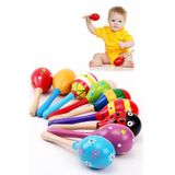 Renkli Ahşap Marakas Bebek Çocuk Enstrüman Çıngırak Çalkalayıcı O