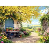Renkli Bahar Arka Planı: 200X150CM, Doğanın Güzellikleri ile Stüdyo Fonu
