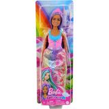 Renkli Barbie Dreamtopia Prenses Bebekler Serisi Mor Saçlı 3+ Yaş İçin Eğlenceli HGR13 HGR17