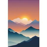 Renkli Baskılı Sayılarla Boyama Hobi Seti 40x50 cm: Şelale 2