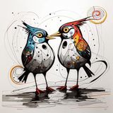 Renkli Baskılı Sayılarla Boyama Hobi Seti 50x65 cm: Atların Aşkı