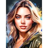 Renkli Baskılı Sayılarla Boyama Hobi Seti (Çerçeveli) 40x50 cm: Duru Güzel 3