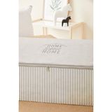 Renkli Bebek Renklibebek Hurç 3 Lü Mega Boy Gri Çizgili Baza Altı Modern Organizer Çeyiz Tela Hurç ~ Ölçü: 3 x (74X46X22) - 3'lü