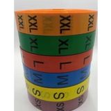 Renklı Beden Etıketı L Beden 400 Lu Sarım Toplam 4000 Adet