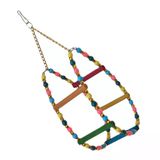 Renkli Boncuklu Merdivenli Damla Kuş Salıncağı 9-24 Cm