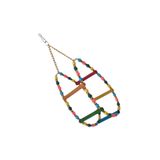 Renkli Boncuklu Ve Merdivenli Damla Kuş Salıncağı 9-24 cm