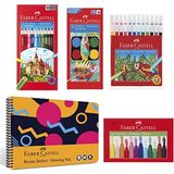Renkli Boyama Seti ve Resim Defteri, Yaratıcı ve Eğlenceli Sanat Malzemeleri - Ahşap - Seçenek 1