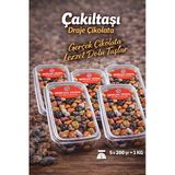 Renkli Çakıl Taşı Draje Çikolata 200 Gr X 5 Adet (1 Kg)