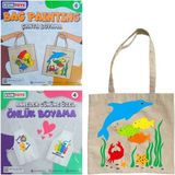 Renkli Çanta Boyama Seti 3+ Parça, Eğlenceli ve Yaratıcı Tasarım Malzemeleri - Ahşap - Seçenek 1