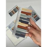Renkli Cetvelli Gri ve Toprak Tonları Indeks Sticker/index/post-It/postit/kitap Ayracı/not Kağ� - Standart