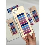 Renkli Cetvelli Pastel Mavi ve Mor Tonları Indeks Sticker/index/post-It/postit/kitap Ayracı/not - Standart