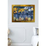 Renkli Çiçekler Gold Tek Parça Pleksi Tablo, 60 x 80, PT-111