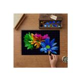 Renkli Çiçekler Tasarımı 240 Parça Ahşap Puzzle Ahşap Kutuda MP04957