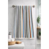 Renkli Çizgili Büyük Boy Banyo Havlusu Ekonomik (90X150)