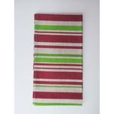 Renkli Çizgili Pamuklu Runner 40 x 150 cm - Çiçek