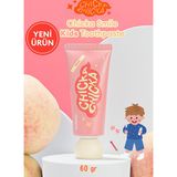 Renkli, Çürüklere Karşı Etkili Çocuk Diş Macunu KUNDAL Chicka Smile Kids Toothpaste (Peach)