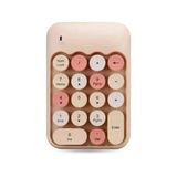 Renkli Daktilo Tarzı Vintage Kablosuz Wıreless Numeric Keypad 18 Tuşlu Sayısal Klavye Numpad