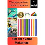 Renkli Dayanıklı Deniz Havuz Yüzme Makarnası Tatil Yüzücü Batmayan Sosis Köpüğü Yardımcı 1 Adet - Standart - Altın