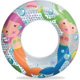 Renkli Deniz Kızı Desenli Can Simidi 51 Cm, Güvenle Kullanım Için Ideal Seçenek - Altın - Seçenek 1
