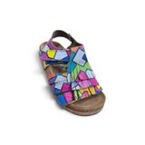Renkli Deri Ve Ortopedik Bebek Sandalet Rr-B-0025