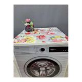 Renkli Desenli Duck Kumaş Çamaşır Ve Kurutma Makinesi Örtüsü 120X60cm