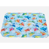 Renkli Desenli Yıkanabilir Bez Beslenme Örtüsü – 30X50 cm Okul Için Ideal - Standart - Çok Renkli