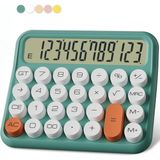 Renkli Dijital Hesap Makinesi, 15.5 cm x 13.5 Cm, LCD Ekranlı, Ev ve Ofis Için - Çok Renkli