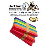 Renkli Dil Cubugu 150 Li 1 Paket Ahsap Dil Basma Cubugu Abeslang Renkli Doktor Dil Cubugu Buyuk Jumbo