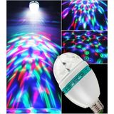 Renkli Disko Ampulü Lambası E27 Duy LED Ampul Dönen Disco Topu - Altın