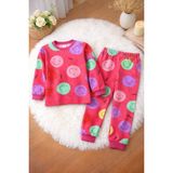 Renkli Diyar Kız Çocuk Pijama Takımı Kışlık - Pembe - 9 - 10 Yaş