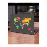 Renkli Dünya Haritası Defter Tablet Laptop Pc Macbook Üzerine Kaplama Için Sticker