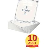Renkli Duvarlar 10 Adet 30x30cm Mavi Motifli Desen Köpük Yapışkanlı Mutfak Banyo Duvar Paneli Kağıdı CYCZT00212