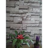 Renkli Duvarlar 10 Adet 70-77Cm Taş Desen Yapışkanlı Duvar Kağıdı Panel Nw116