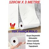 Renkli Duvarlar 120cmx300cm Rulo Basıc Parlak Beyaz Mermer Desenli Yapışkanlı Duvar Paneli Kağıdı Banyo Wc Kaplama