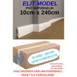 Renkli Duvarlar 22 Adet 10cmx240cm Toplam 53 Metre Elit PVC Çıta Kenar Süpürgelik Çıtalama Dekoratif Ev Süpürgelik