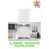 Renkli Duvarlar 30×30Cm White Stone Epoksi 1 Adet 3D Yapışkanlı Kaplama Duvar Sticker Panel Mutfak Banyo Salon Ofis