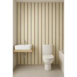 Renkli Duvarlar 30cmx60cm Yapışkanlı Esnek Lambiri Model banyo tezgah arası kaplama Duvar Paneli Kağıdı TX-114