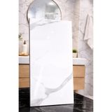 Renkli Duvarlar 30X60 cm Kendinden Yapışkanlı Silinebilir Parlak Beyaz Mermer Desenli Duvar Paneli Kağıdı CF-1003